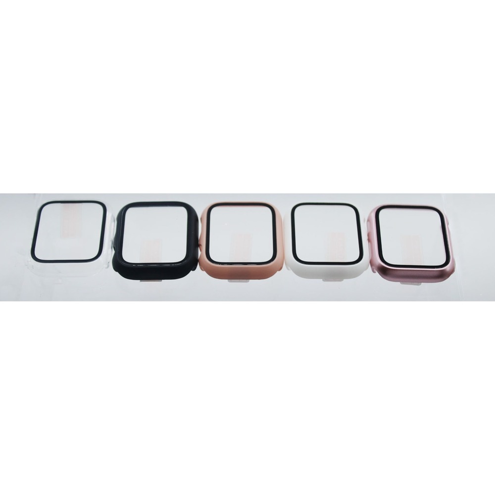5 Pack Apple Watch 44mm Case with Screen Protector Multi Color Bumper Cover Set